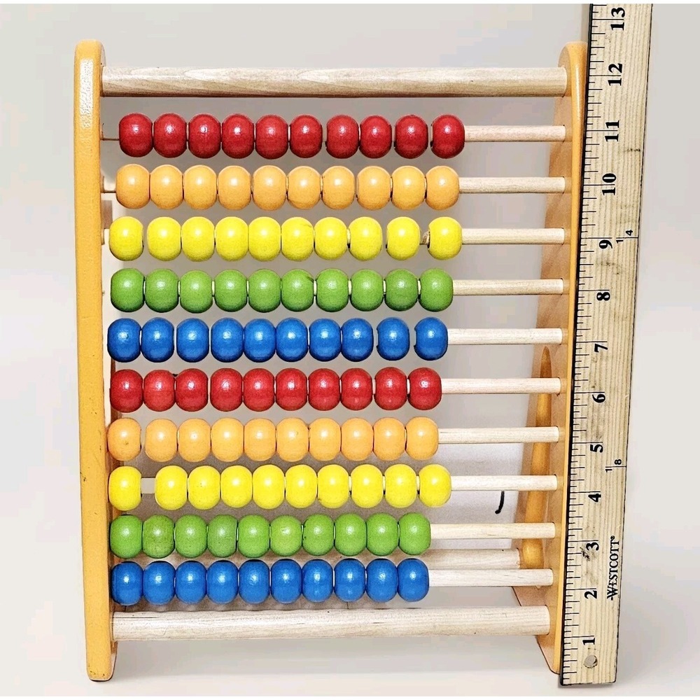 Pidoko Wooden Youth Abacus Yellow 12.5 " × 10"